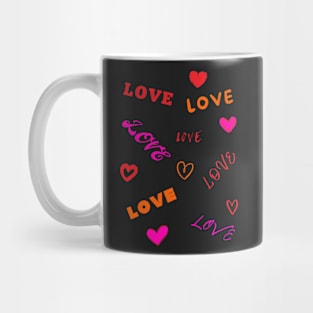 Love and Hearts Mug